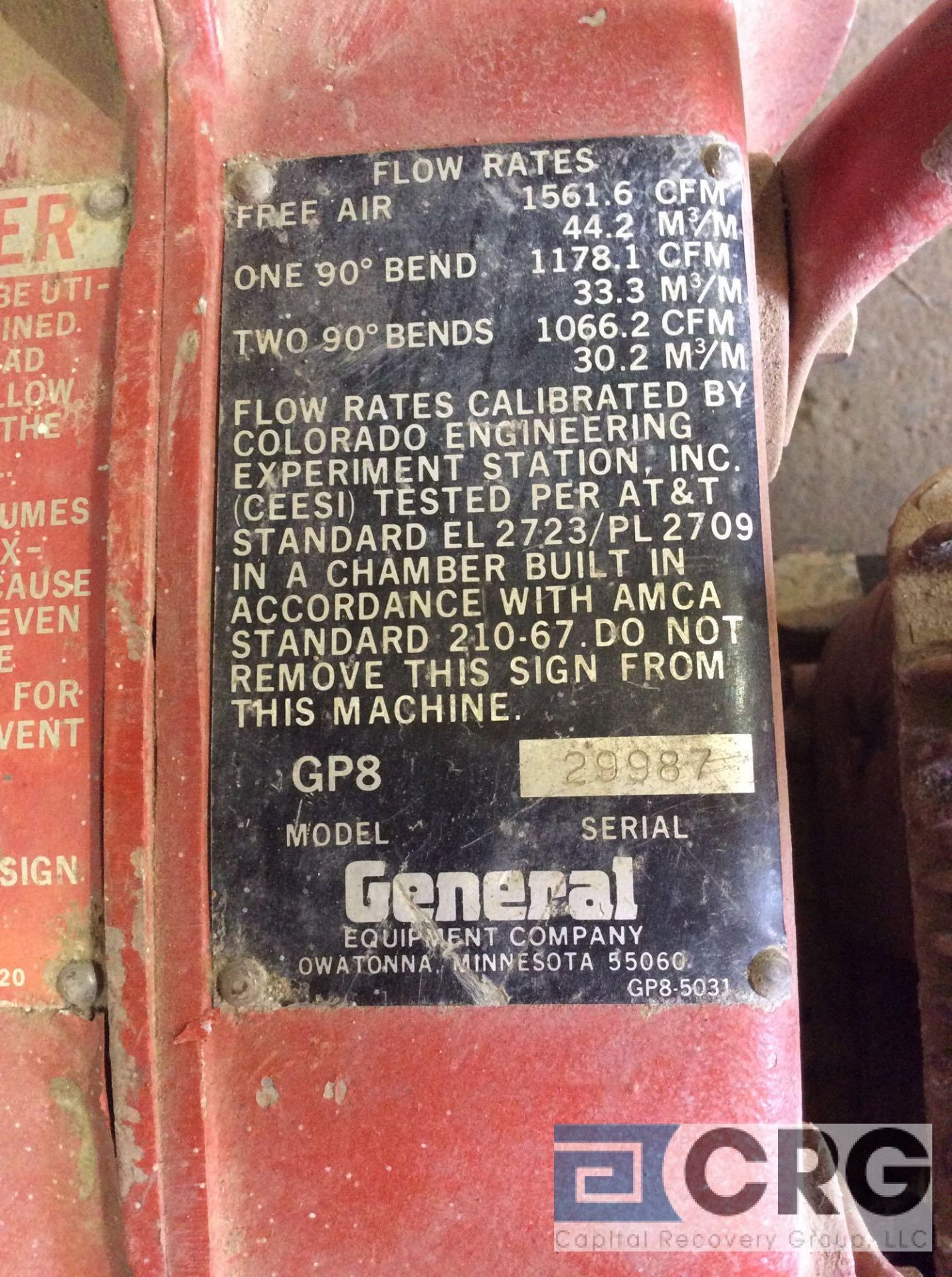 General GP8 portable blower, with Briggs and Stratton 3.5 hp motor - Image 2 of 2