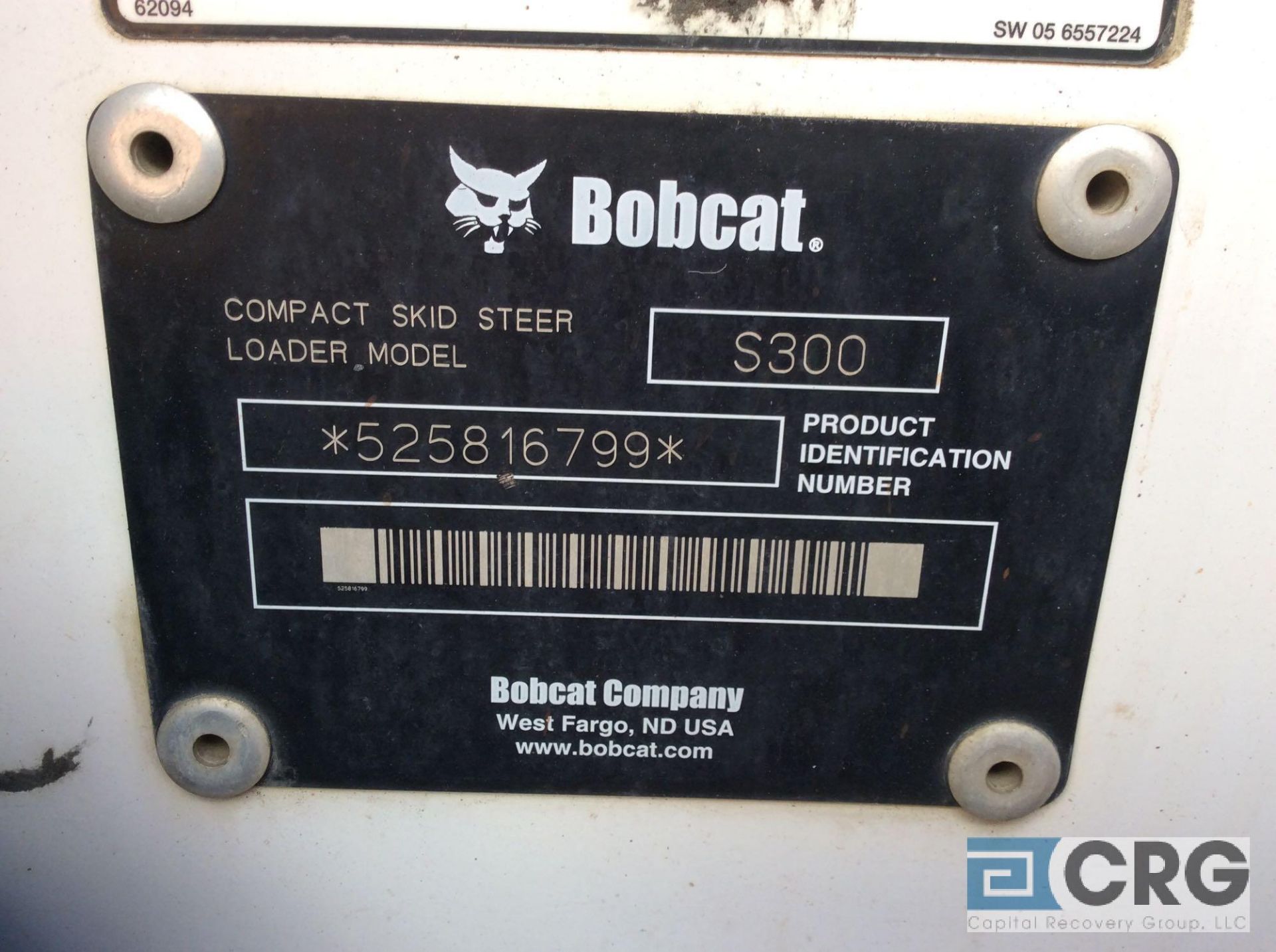 2005 Bobcat S300 skid steer loader, sn 525816799, 2,561 Hours, enclosed cab, with attached 72 inch - Image 3 of 4