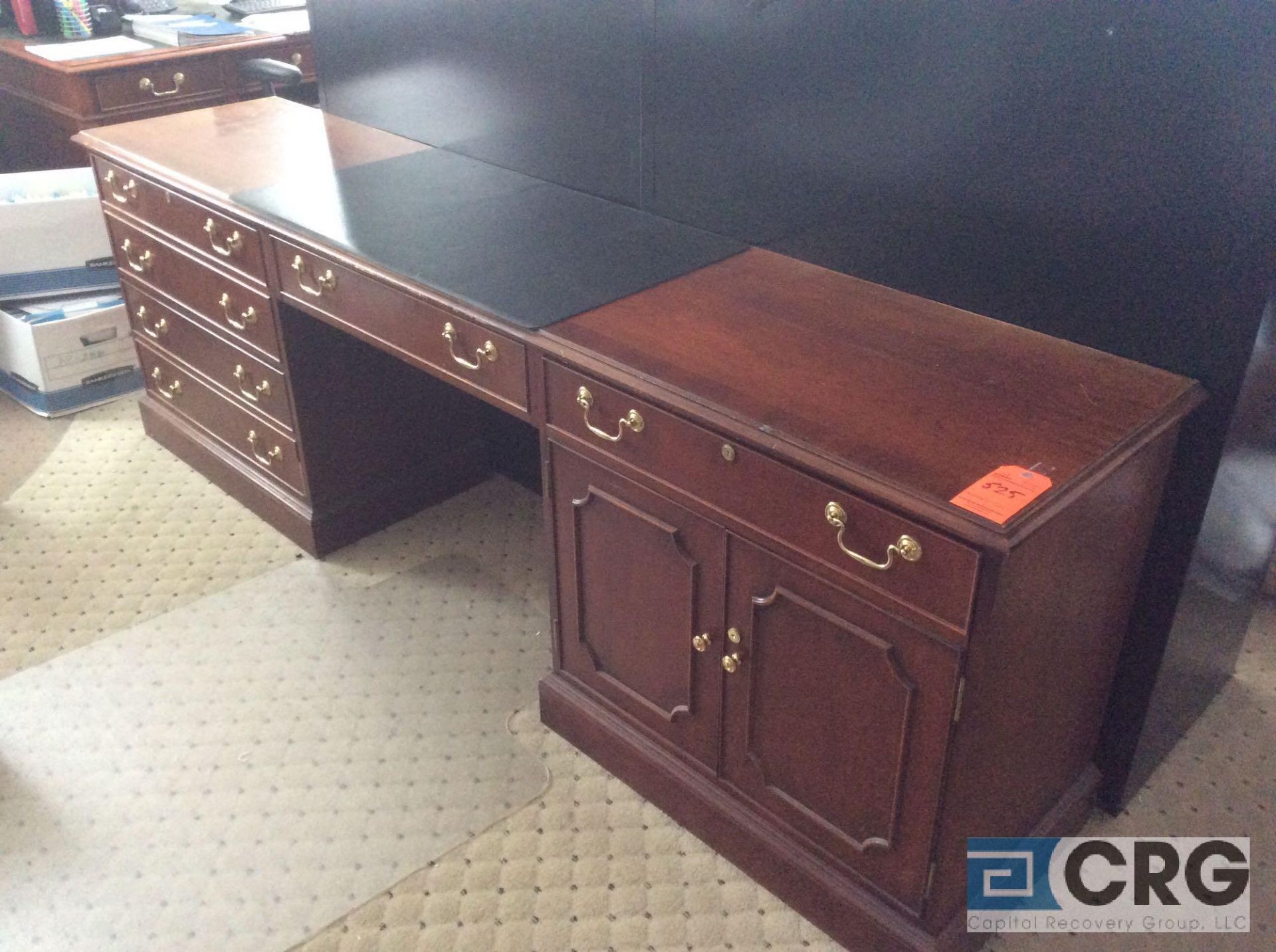 9 foot wood credenza - Image 2 of 2