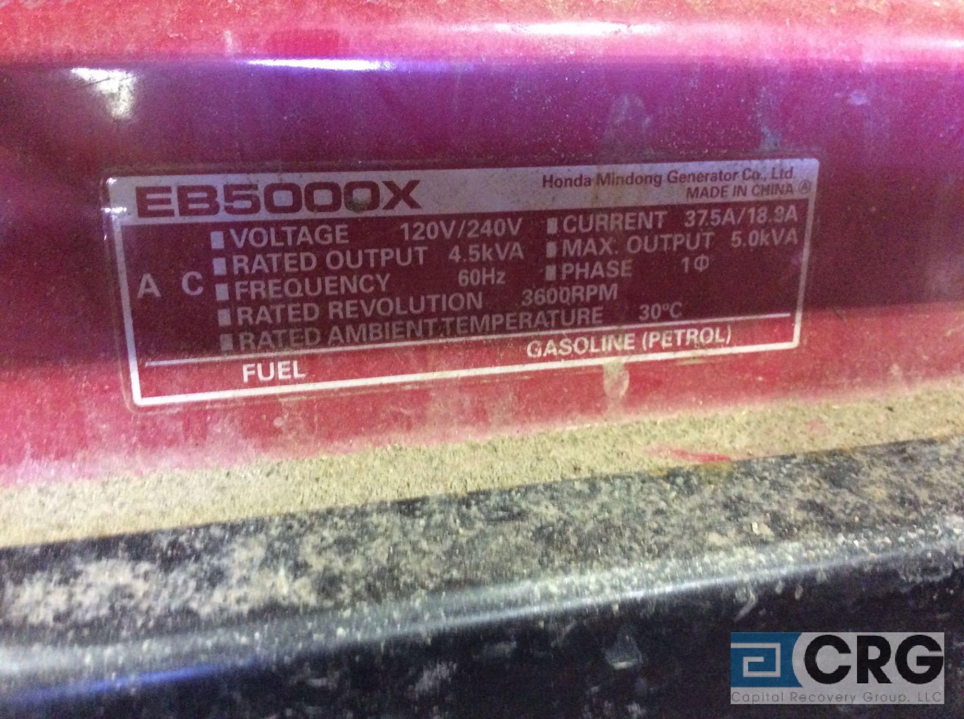 Honda EB5000X portable generator - Image 3 of 3