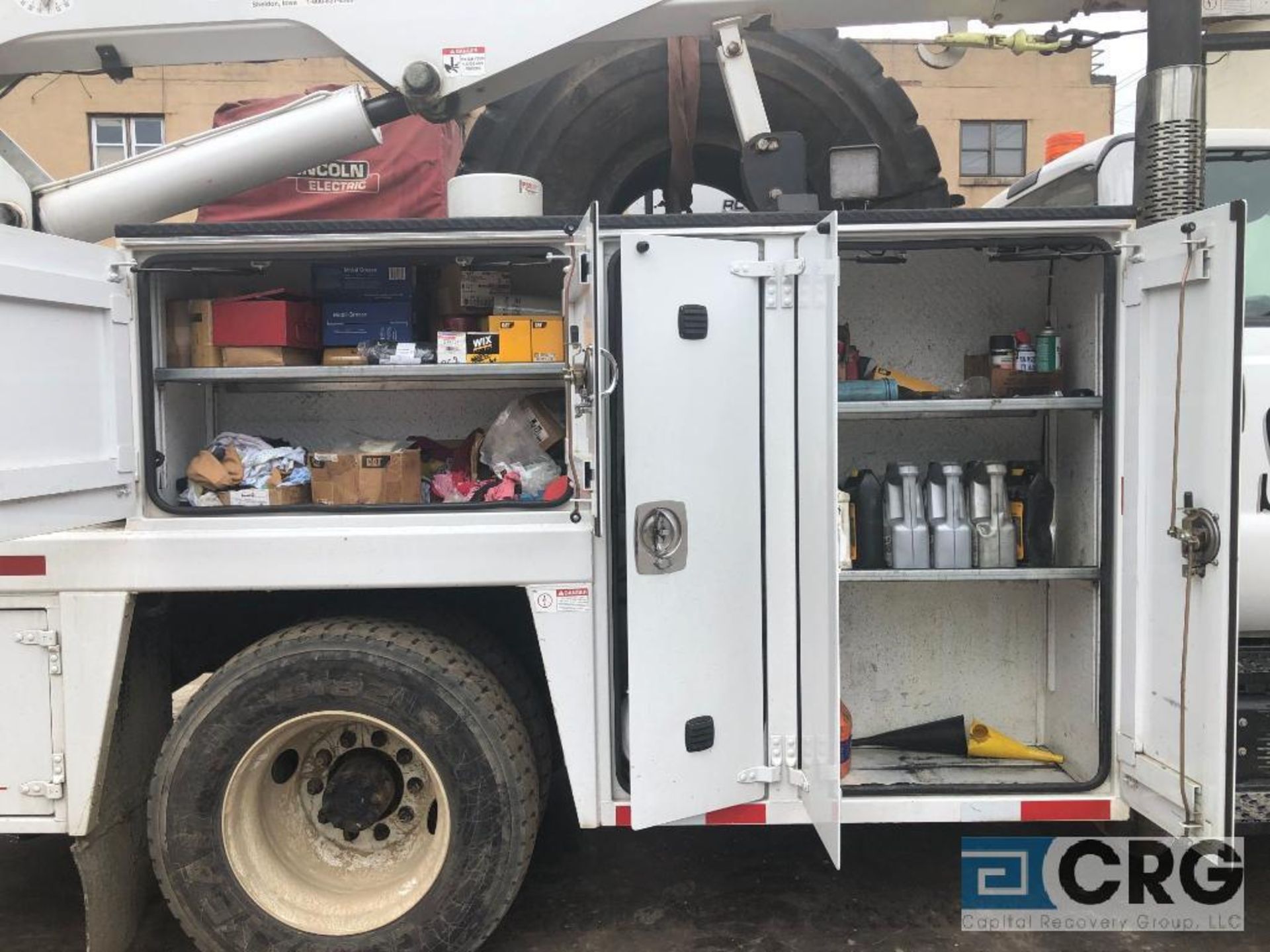 2013 Ford F750 SD Mechanics Truck, Maintainer MTS-2-084 Body, MTS Tall Tower Crane 10,000 lb - Image 18 of 26