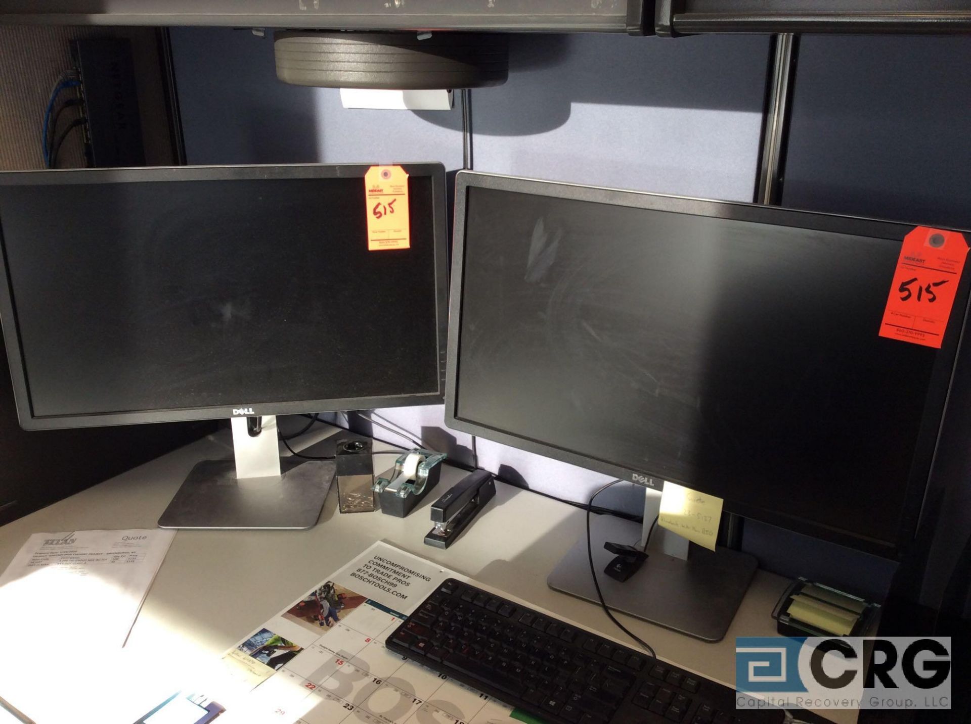 Lot of (2) asst Dell flatscreen monitors