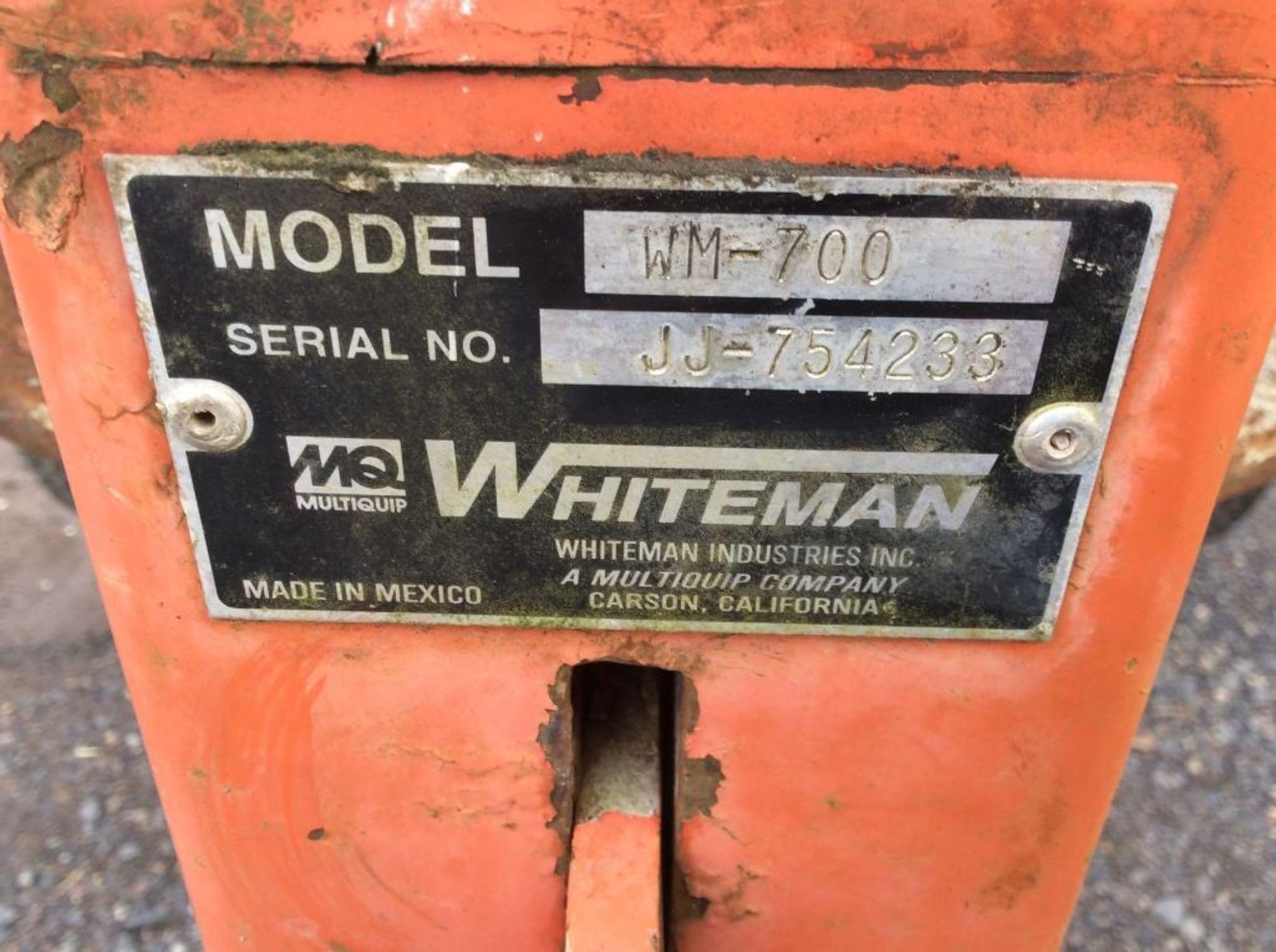 MultiQuip Whiteman WM-700 tag-a-long mixer - Image 3 of 3