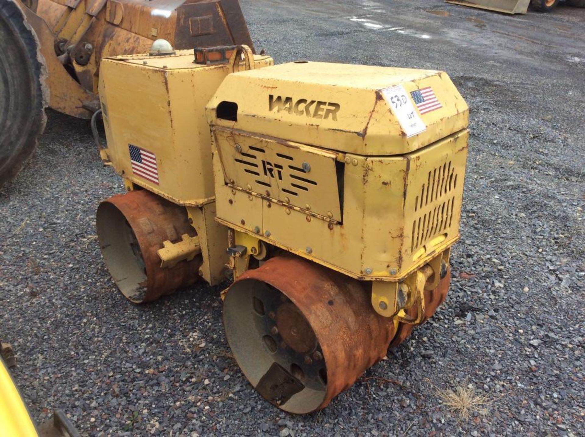 Lot of (4) asst rollers including (3) Wacker RD11A rollers and (1) Wacker trench roller (PARTS ONLY - Image 3 of 3