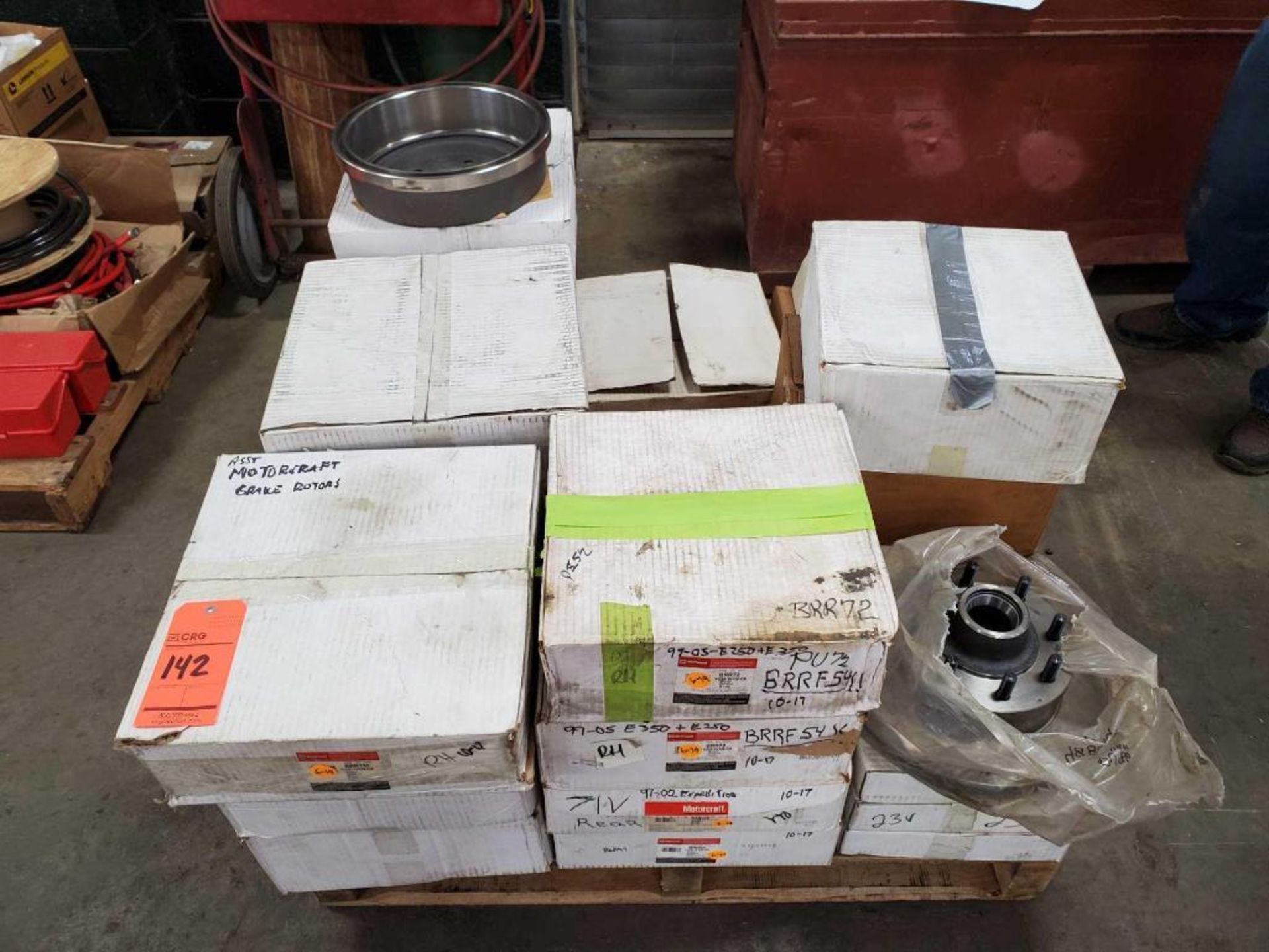 Lot of Brake rotors, Ford, Motorcraft, and NAPA, contents of (26) boxes