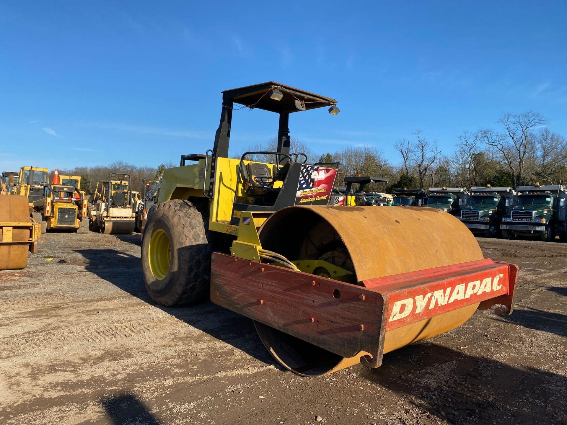 1997 Dynapac CA251D smooth drum vibratory roller, 84" drum width, 60" drum diameter, Deutz F6L 912 1 - Image 7 of 14