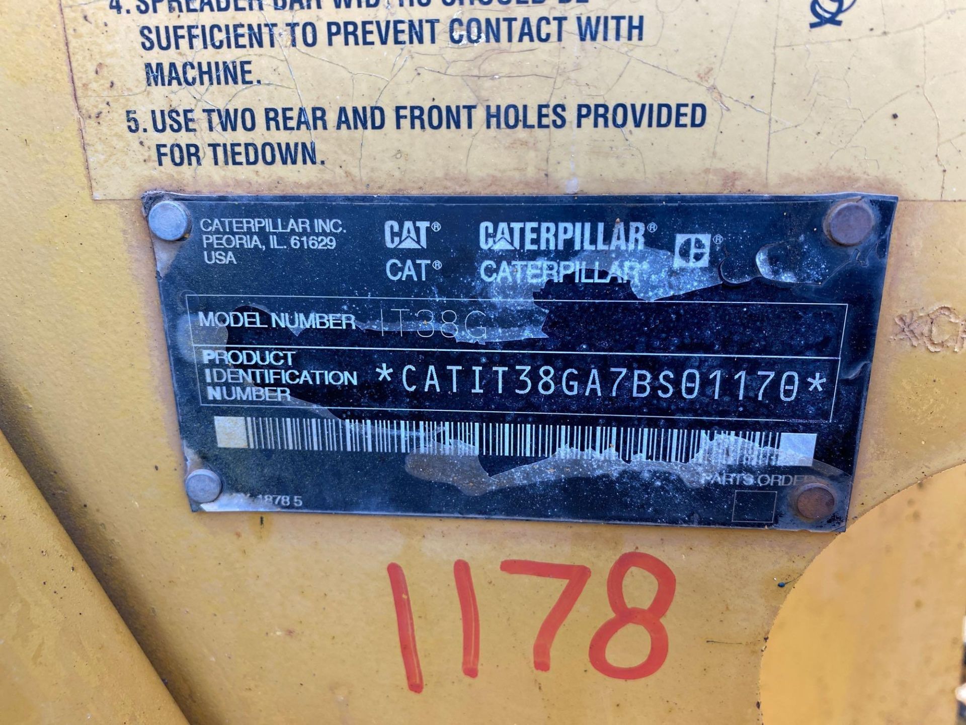 2002 CAT IT38 Tool carrier - wheel loader, QC bucket, sn 7BS01170 - Image 8 of 21