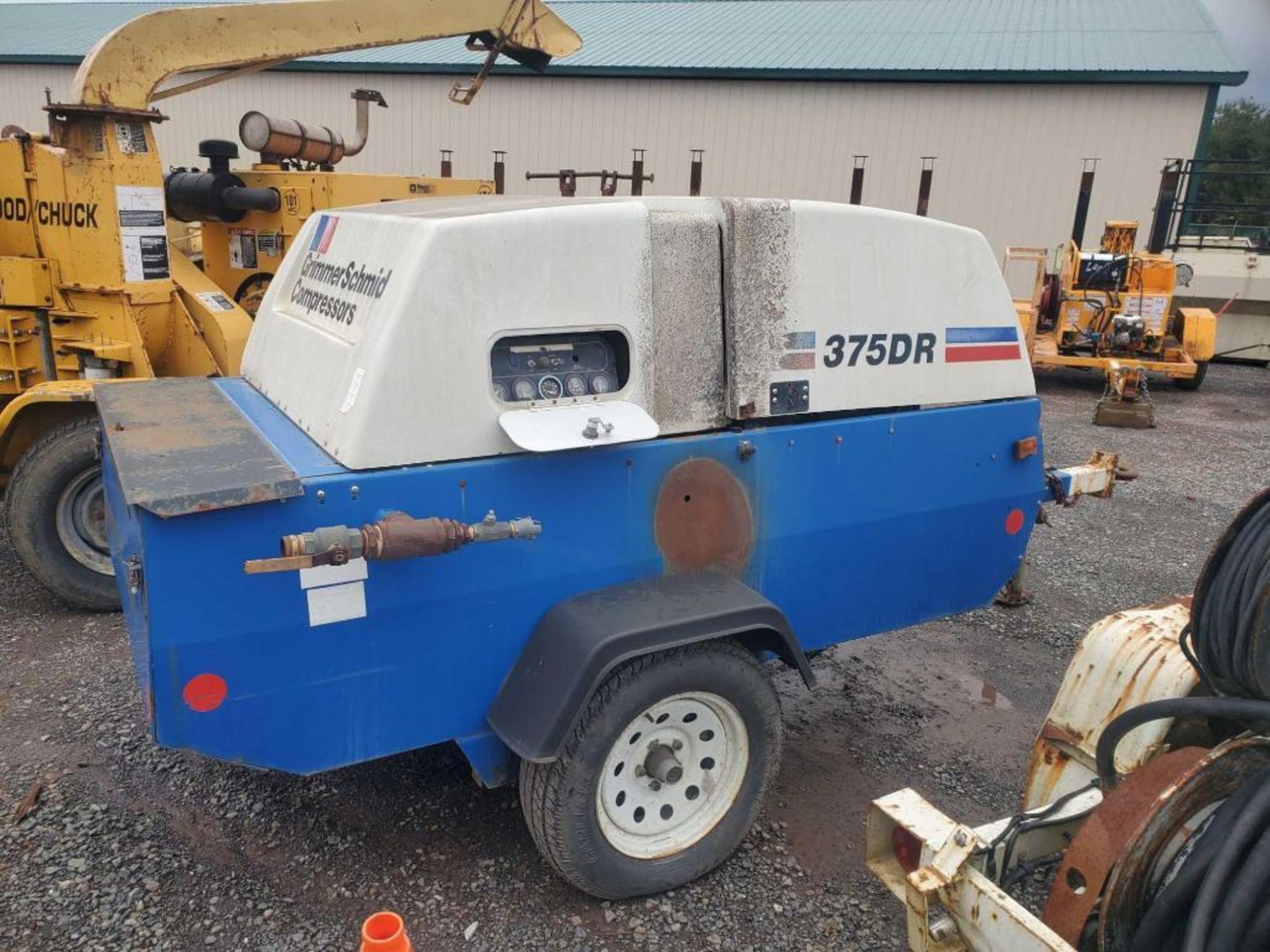 Grimmer Schmidt 375DR tag-a-long air compressor, 2265 hrs, - Image 3 of 6