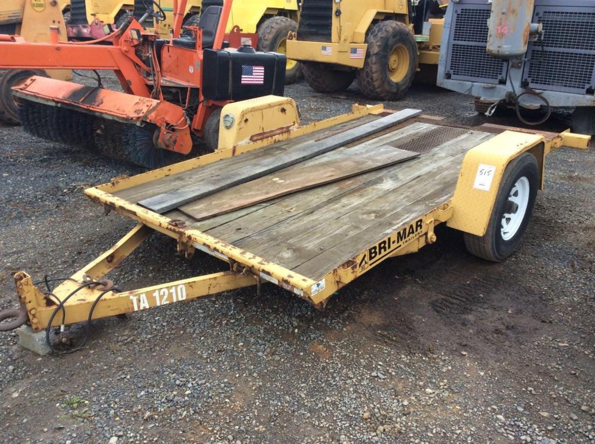 Bri-Mar 12 foot single axle tilting equipment trailer (TA1210) - Image 2 of 2