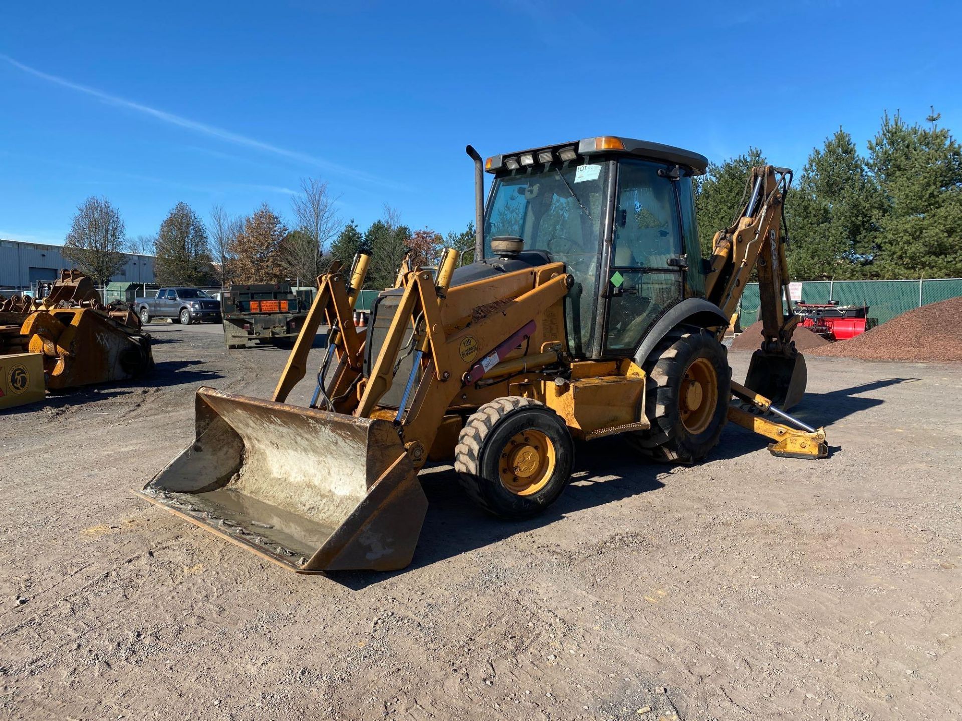 2004 Case 580SM 4 X 4 Loader Backhoe, A/C cab, Ride Control, 83 in Loader Bucket, Extendable Stick,