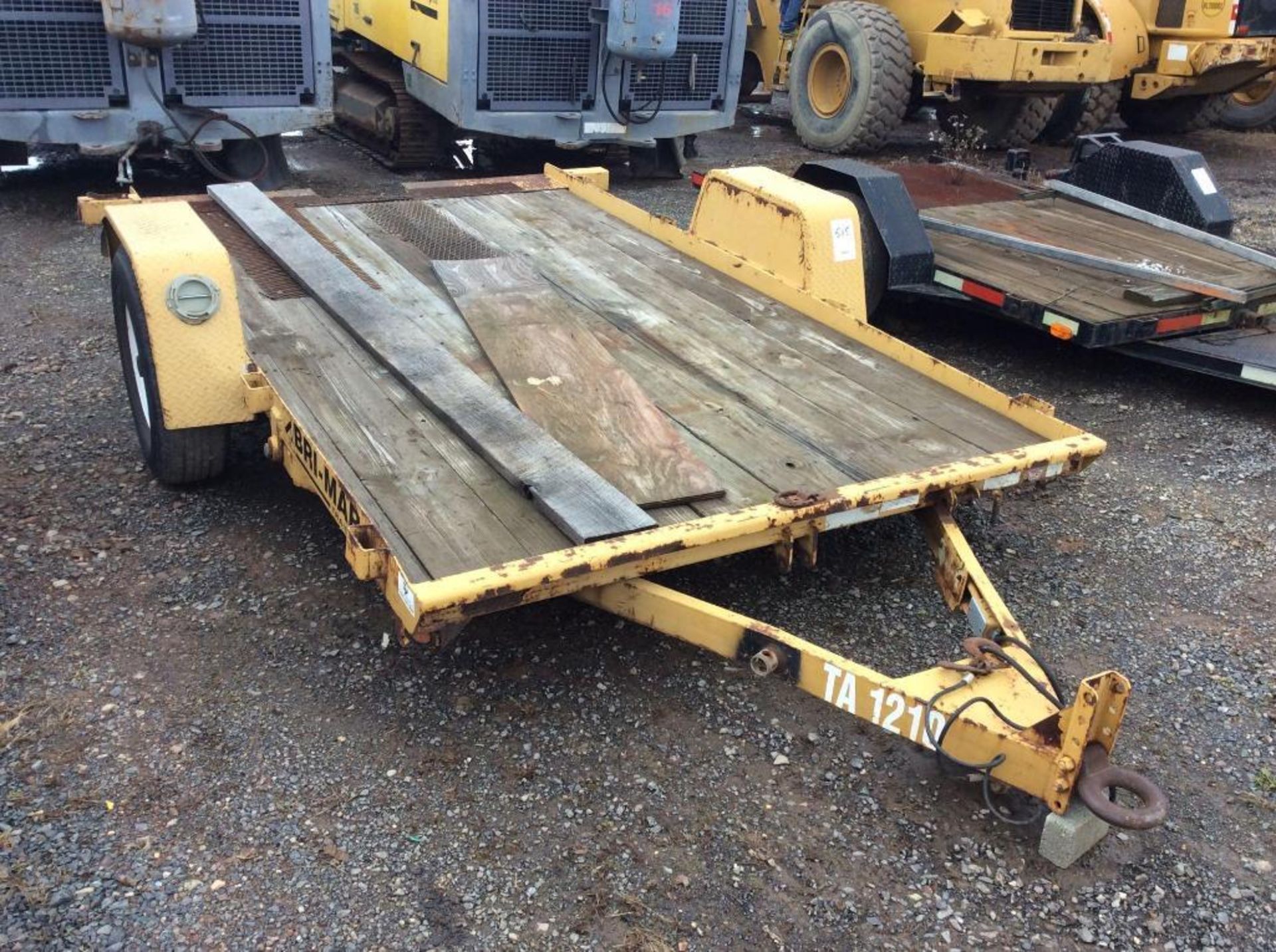 Bri-Mar 12 foot single axle tilting equipment trailer (TA1210)