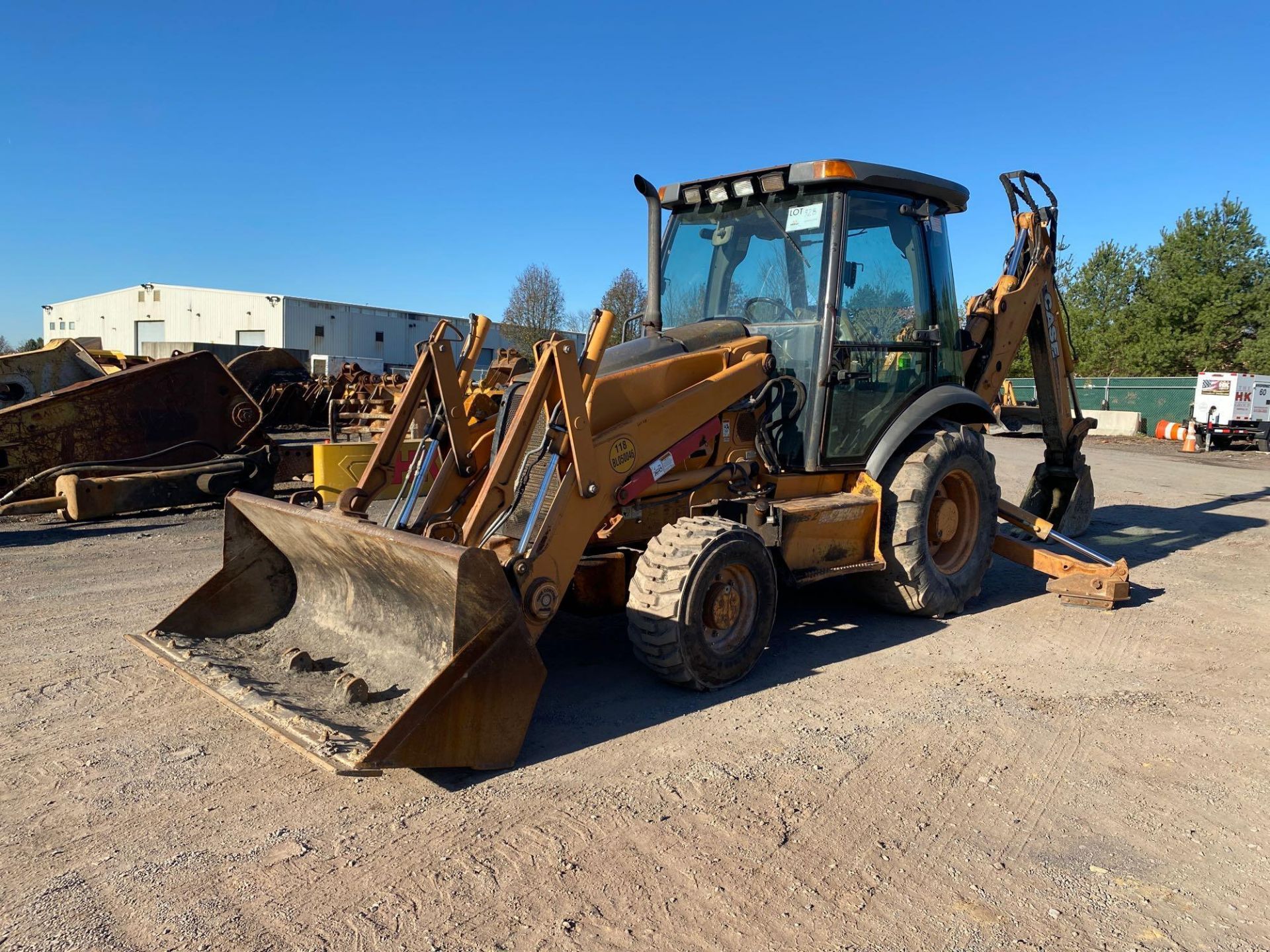 2005 Case 580SM 4 X 4 Loader Backhoe, A/C cab, Ride Control, 83 in Loader Bucket, Extendable Stick,