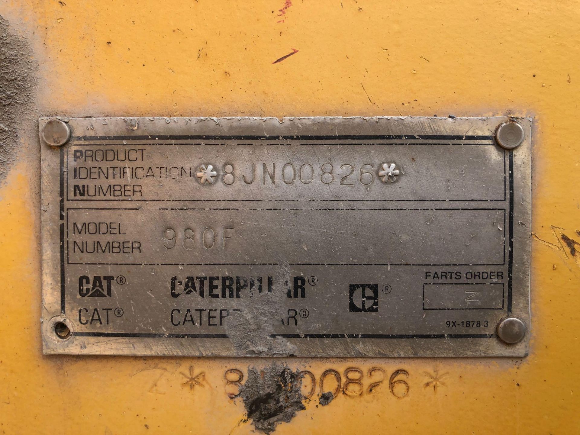 CAT 980F II Wheel Loader, 29.5 x 25 Rubber, GP Bucket, 45,809 hours, s/n 8JN00826 - Image 11 of 15