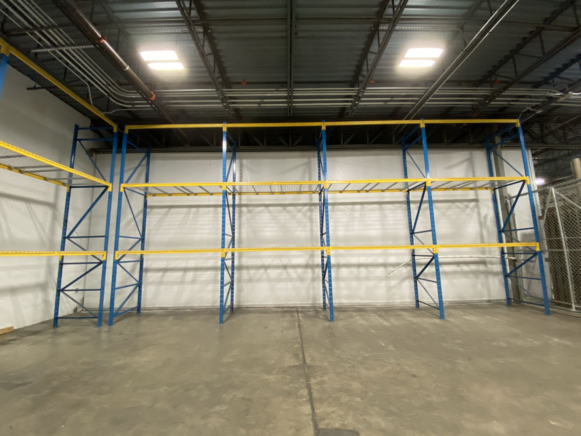 Lot of structural steel pallet racking including (8) 42" X 18' uprights, (24) bolt in 96" cross - Image 2 of 4