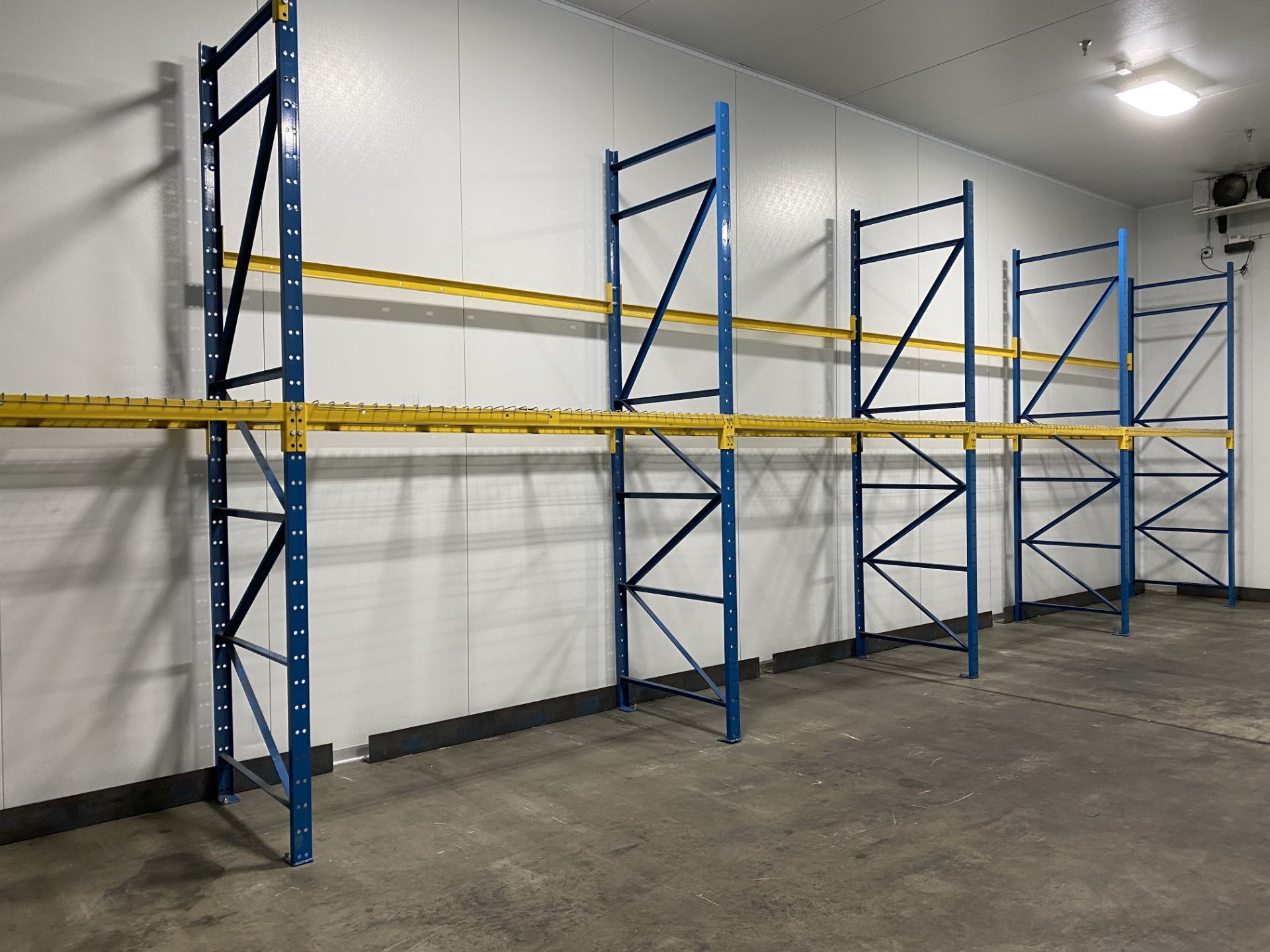 Lot of structural steel pallet racking including (12) 42" X 18' uprights, (20) bolt in 96" cross - Image 3 of 4