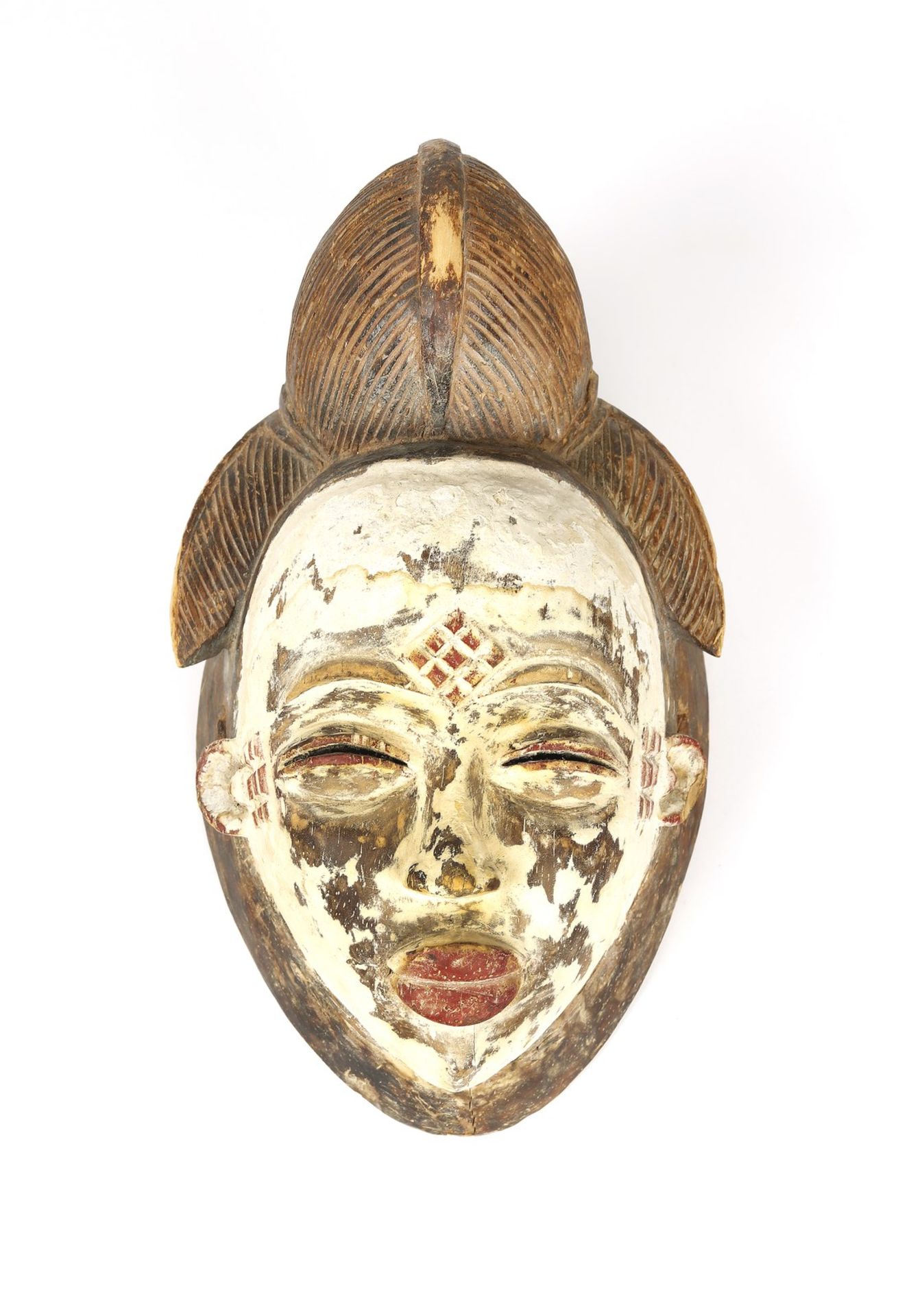 Arte africana A Punu â€œwhite maskâ€ okuyGabon .