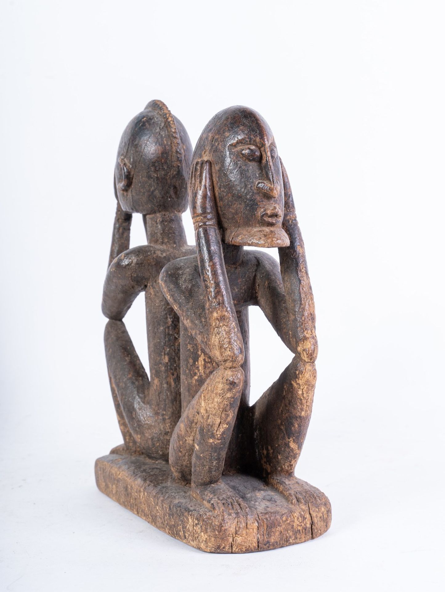 Arte africana Group with two wooden figures, DogonMali. - Bild 2 aus 3