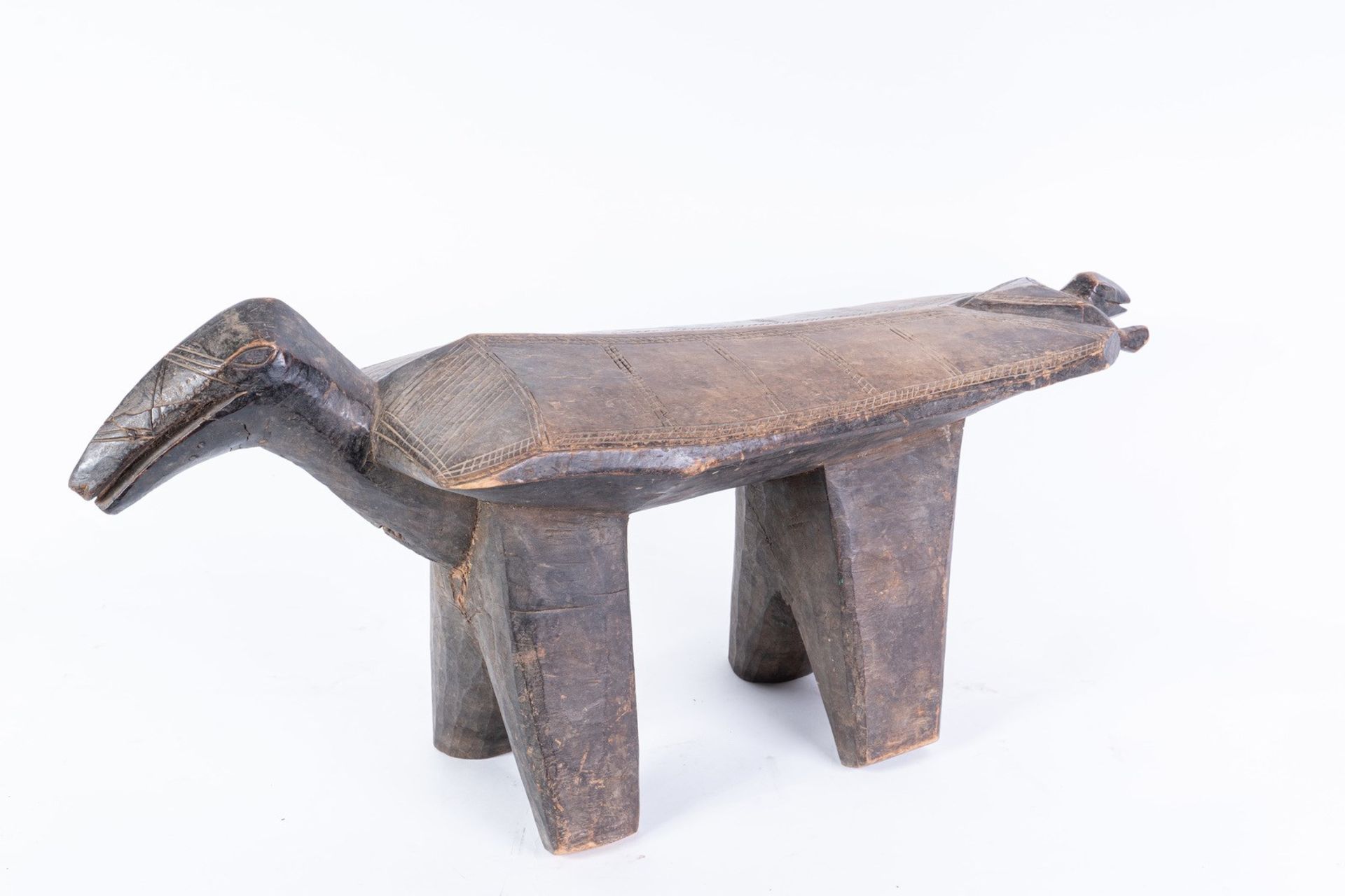 Arte africana Zooomorphic stool, Bamana (?) Mali .