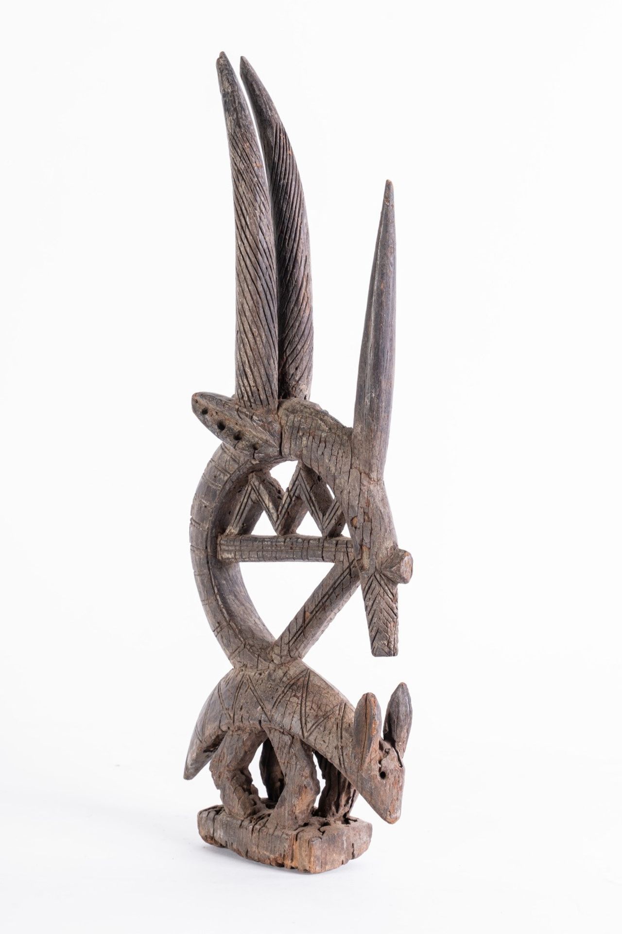 Arte africana Zoomorphic crest chiwara sogoni koun, BamanaMali. - Bild 3 aus 3