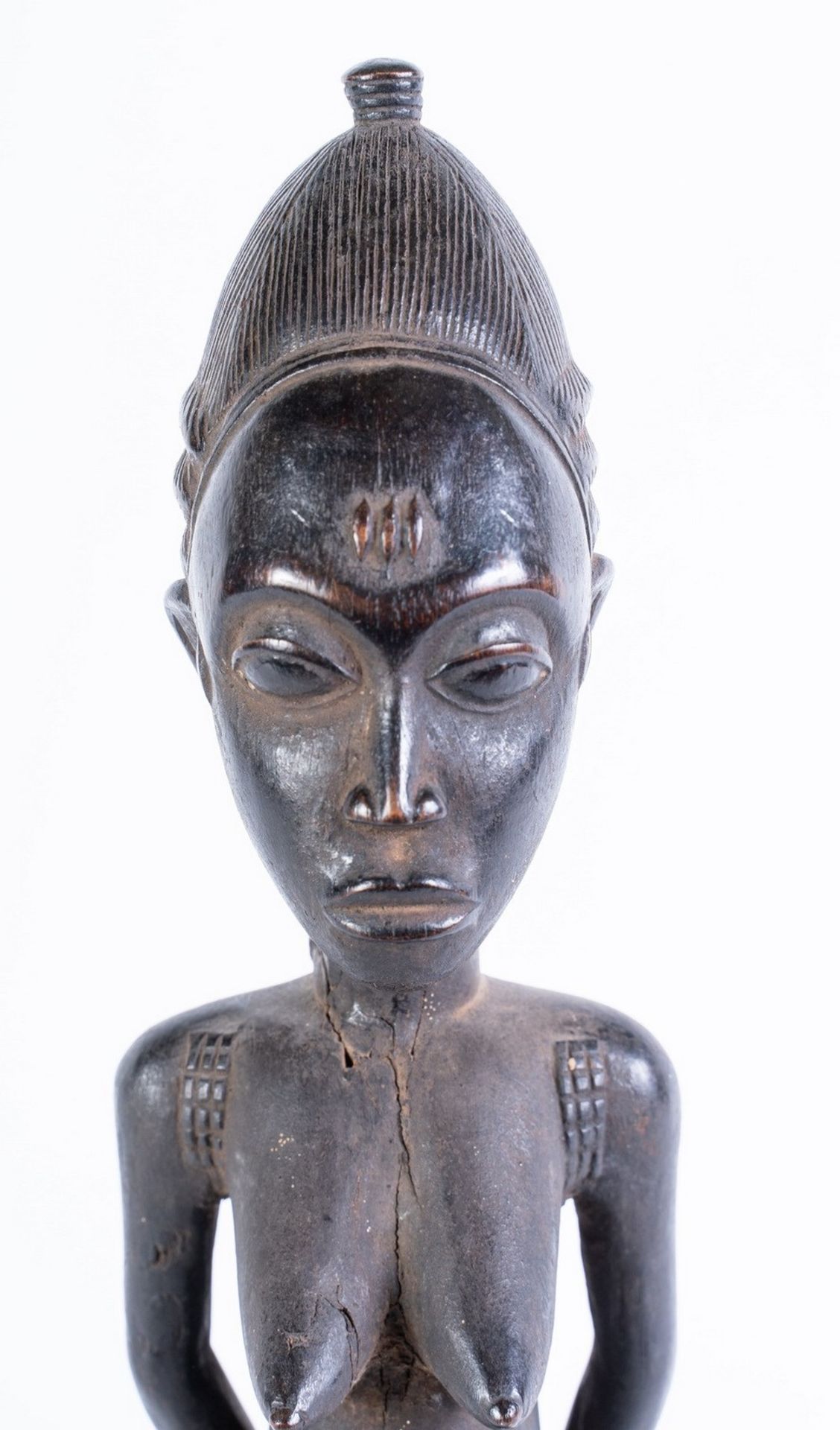 Arte africana Sculpture depicting mother and son, BaoulÃ¨Ivory Coast. - Bild 3 aus 10