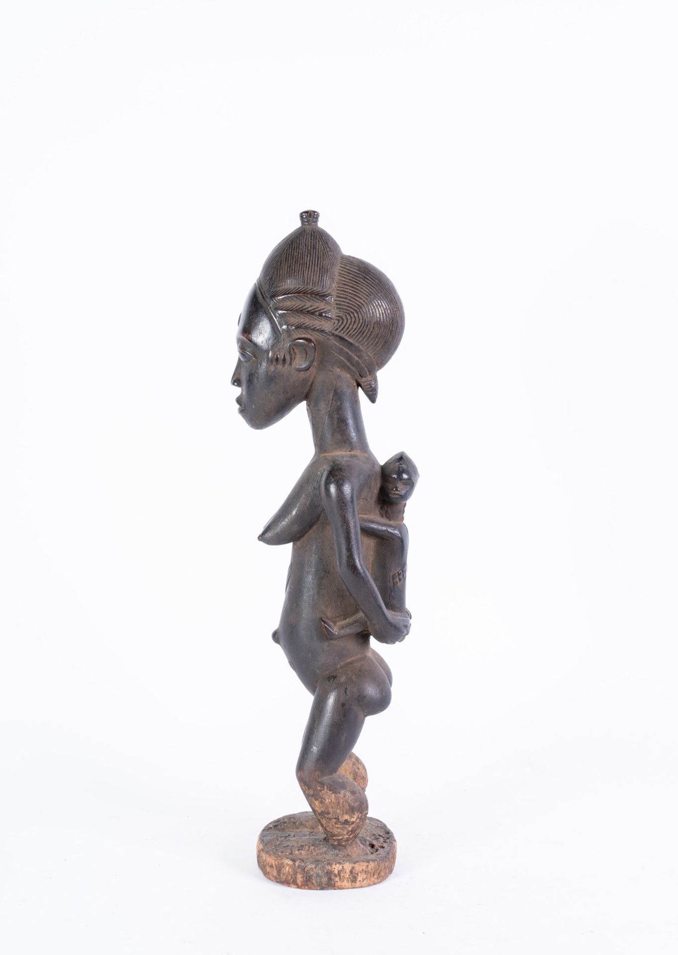 Arte africana Sculpture depicting mother and son, BaoulÃ¨Ivory Coast. - Bild 8 aus 10