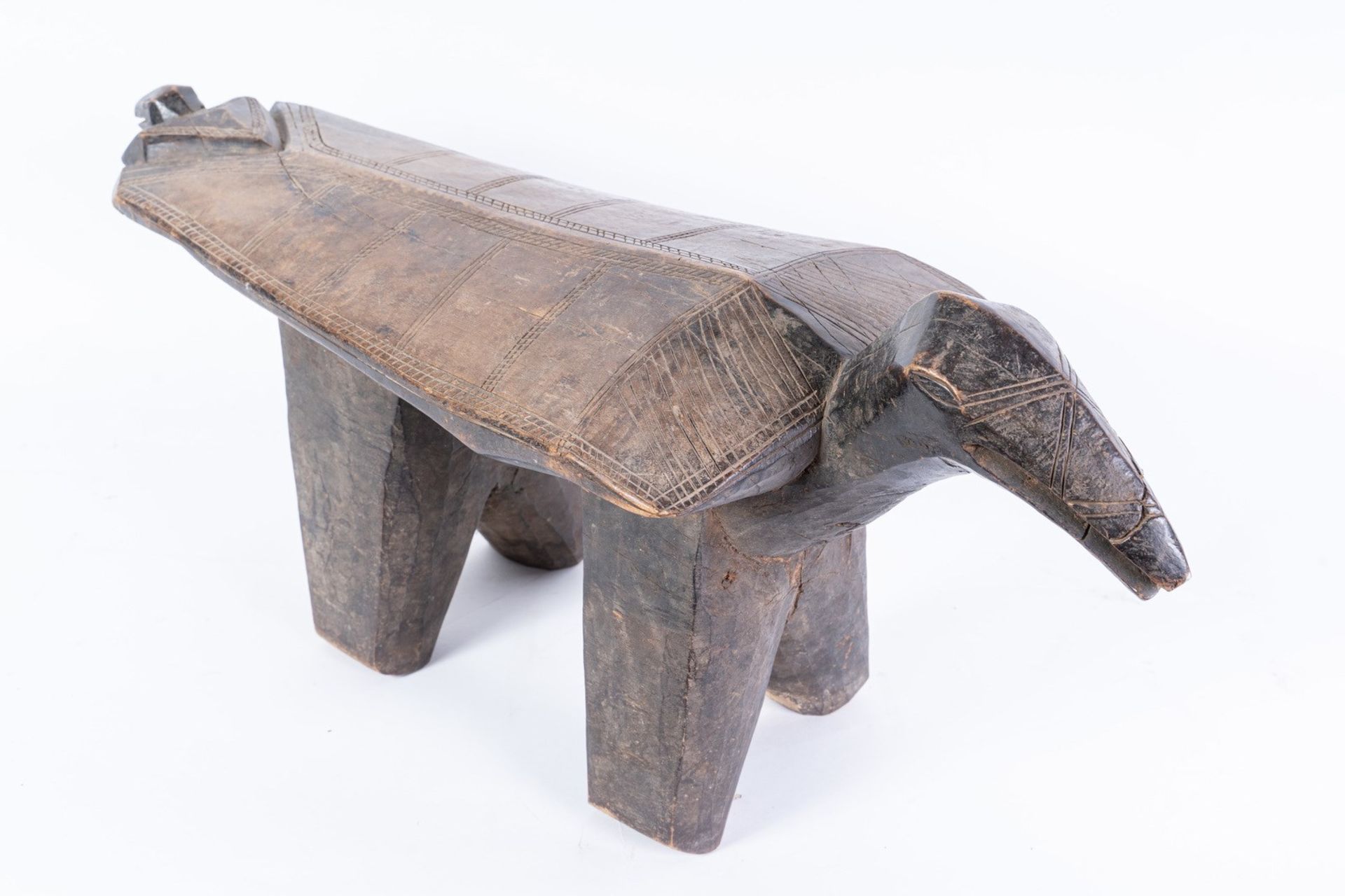 Arte africana Zooomorphic stool, Bamana (?) Mali . - Bild 3 aus 3