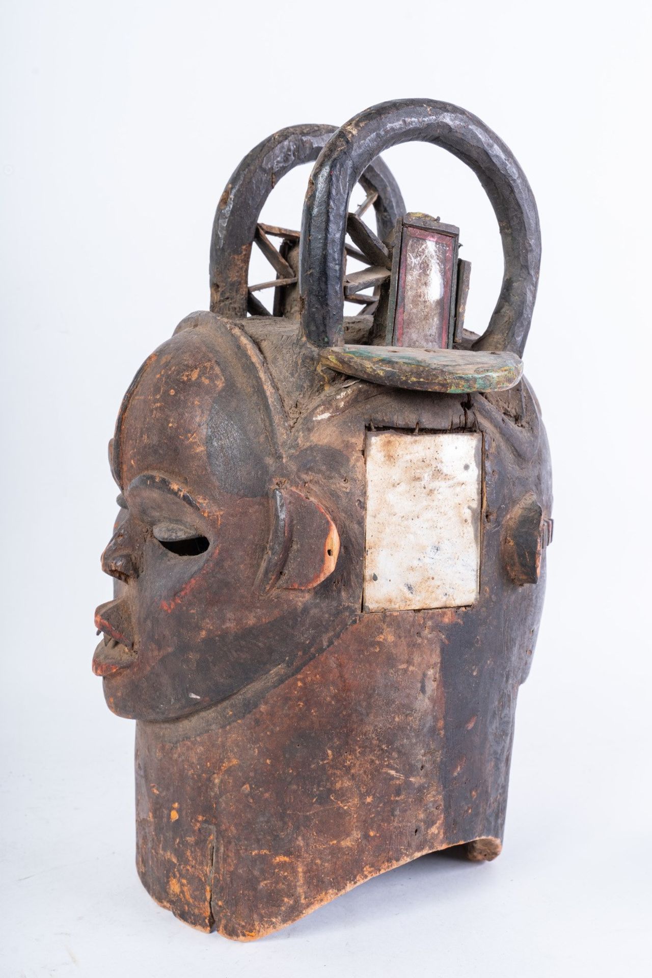 Arte africana Two-faced helmet mask, IgboNigeria. - Bild 3 aus 5