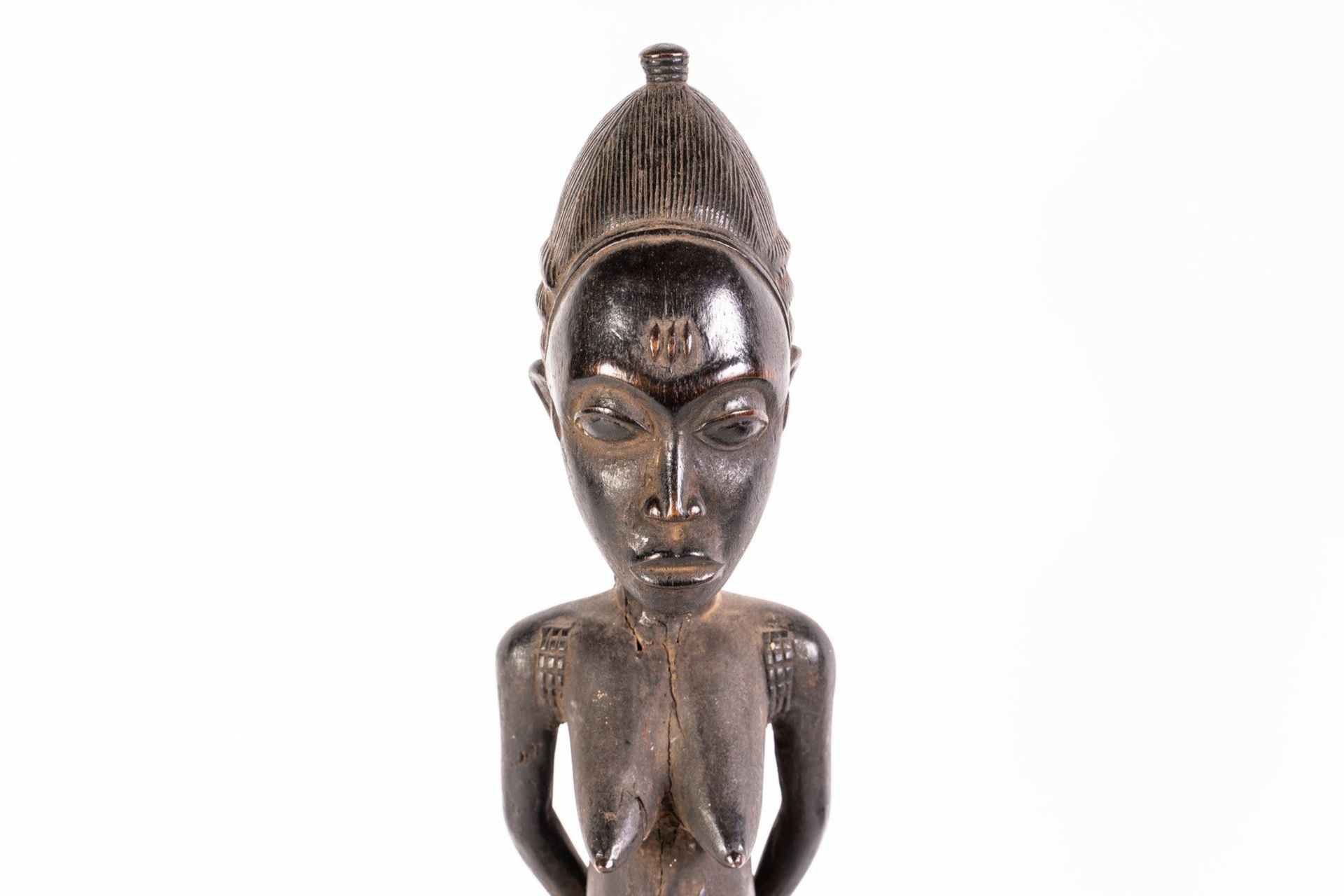 Arte africana Sculpture depicting mother and son, BaoulÃ¨Ivory Coast. - Bild 2 aus 10