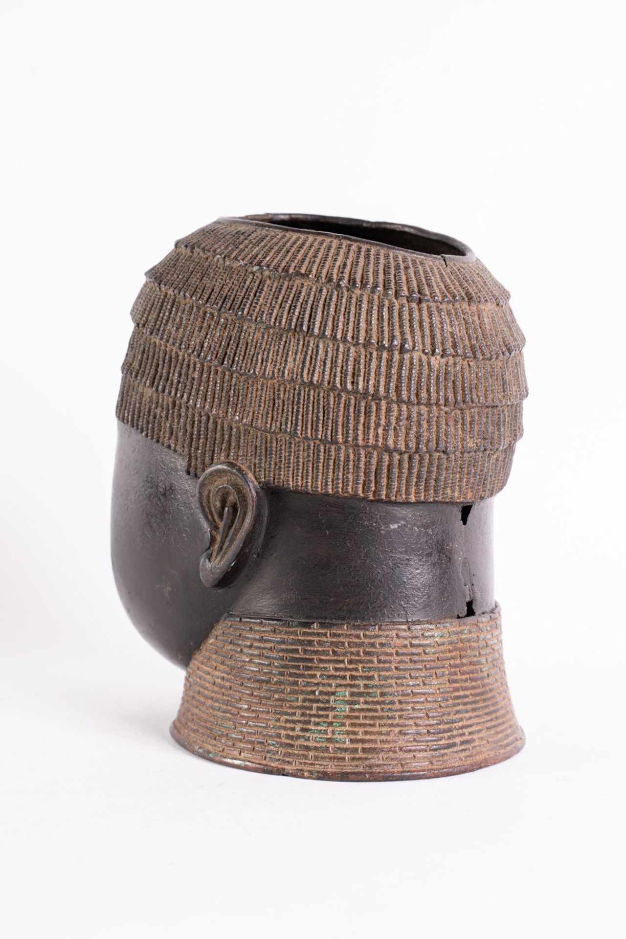 Arte africana Oba head, BeninNigeria. - Bild 3 aus 4