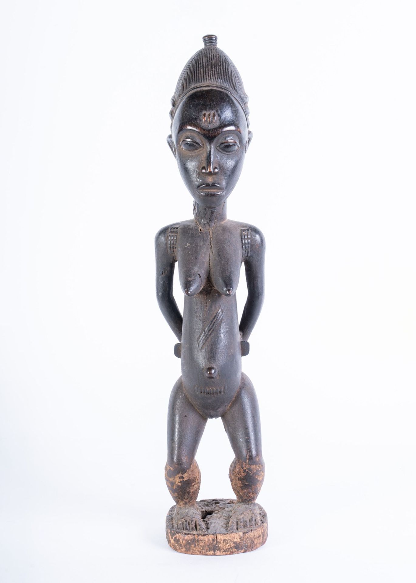 Arte africana Sculpture depicting mother and son, BaoulÃ¨Ivory Coast. - Bild 10 aus 10