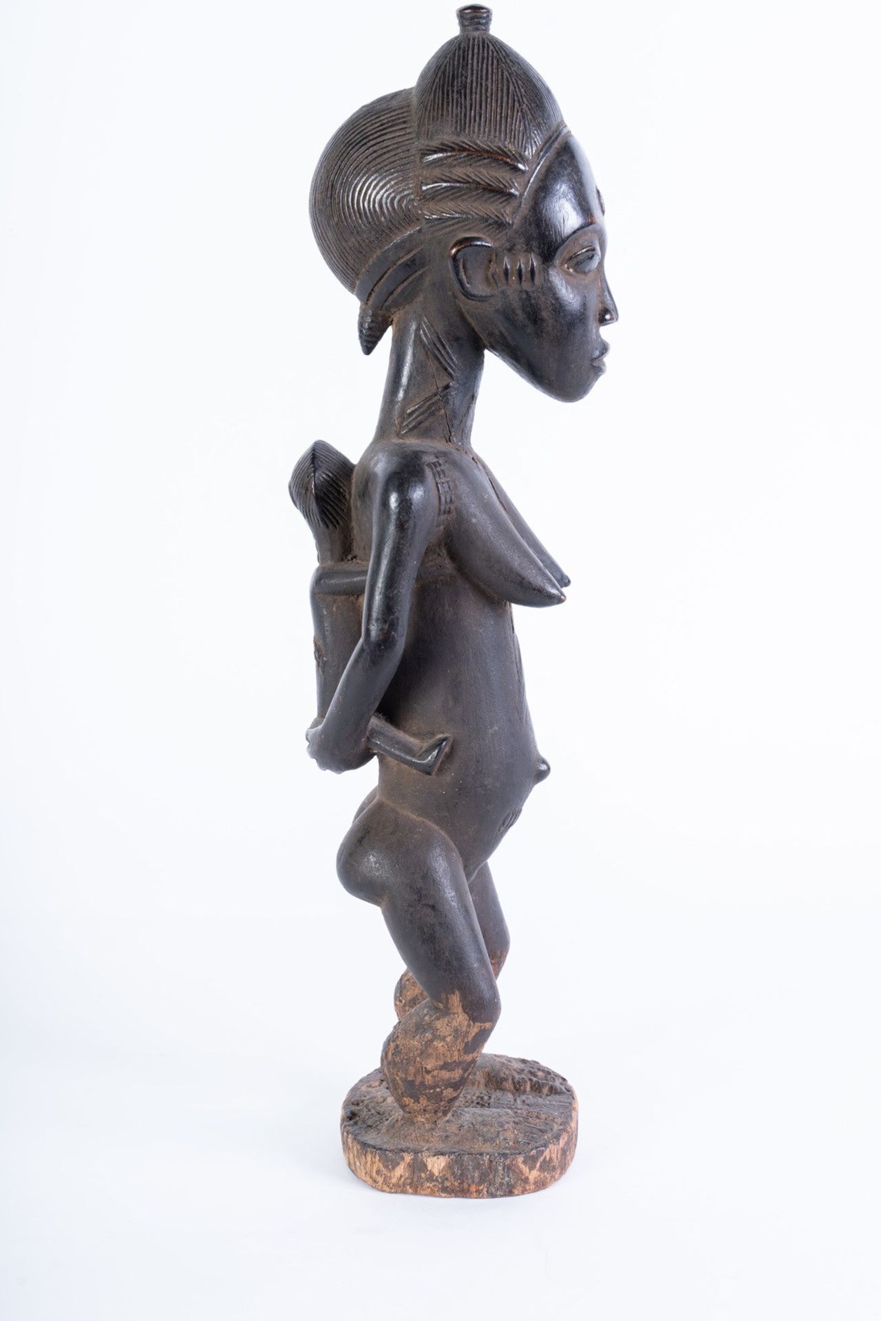 Arte africana Sculpture depicting mother and son, BaoulÃ¨Ivory Coast. - Bild 5 aus 10