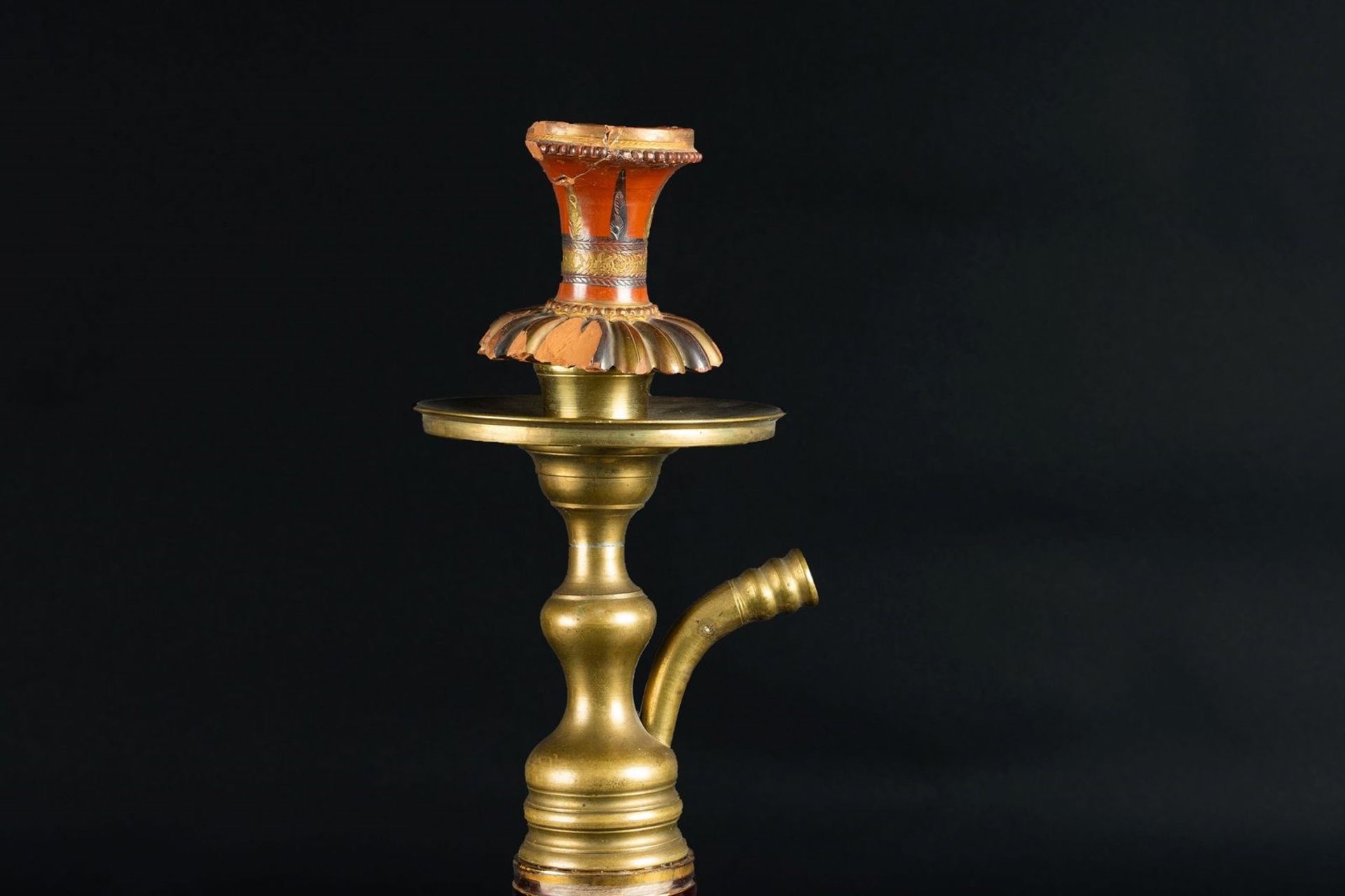 Arte Islamica A Bohemian glass water pipe . - Bild 2 aus 4