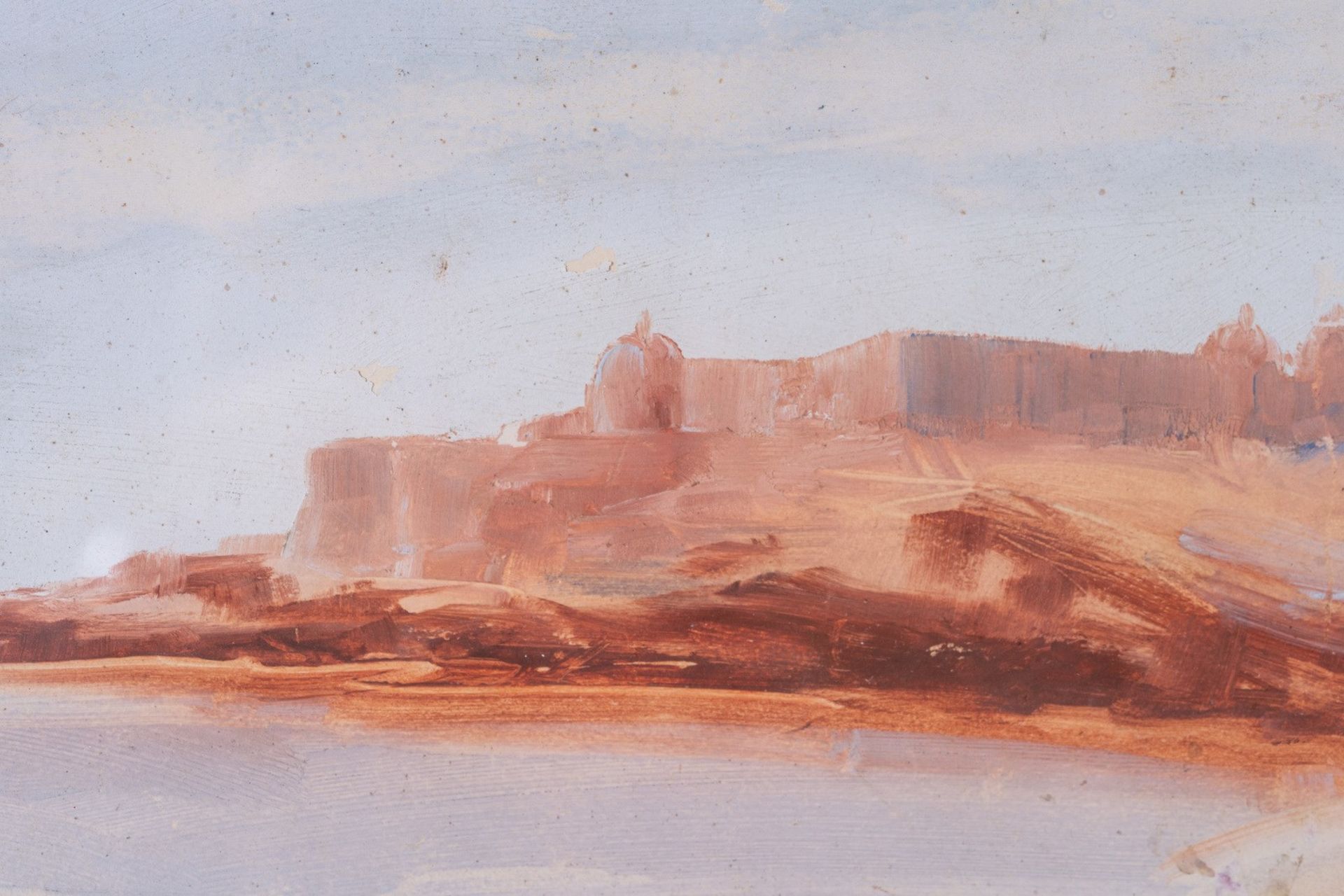 Arte Islamica The Red Fort late 19th century Watercolor on paper . - Bild 2 aus 2