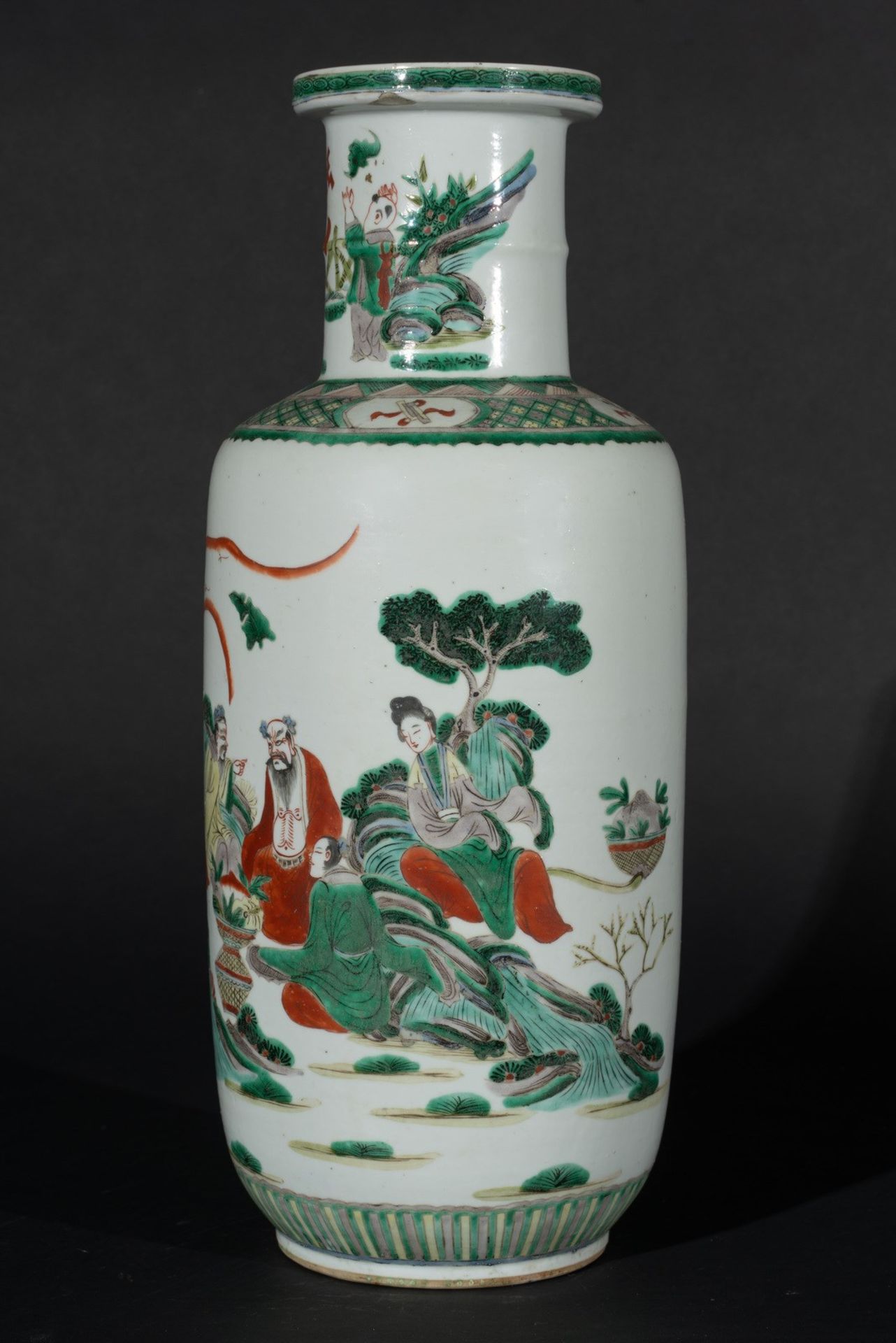 Arte Cinese A famille verte porcelain baluster vase China, Qing dynasty, 19th century . - Bild 2 aus 4