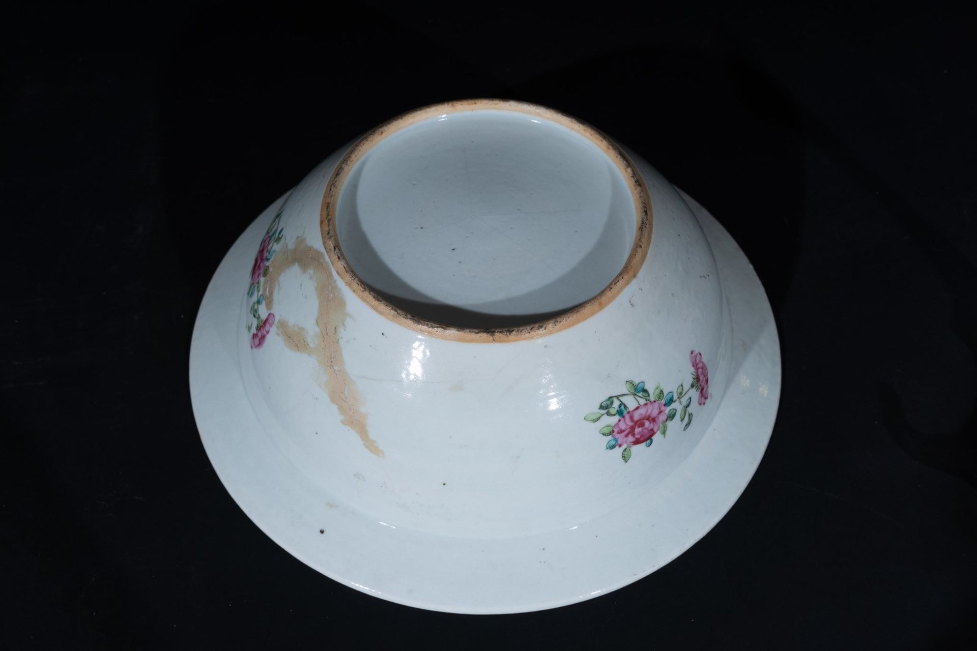 Arte Cinese A Canton porcelain basin enamelled with characters and flowers China, Qing dynasty, 19t - Bild 4 aus 4