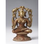 Arte Indiana A bronze figure of Gaya-LakshmiIndia, Orissa, 17th century .