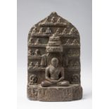 Arte Indiana A stone jain stele depicting TirthankaraNorth Western India, 13th century .