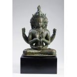 Arte Himalayana A rare large bronze figure of Manjushri NamasangitiNepal, 16th-17th century .