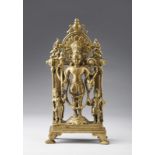 Arte Indiana A brass altar dedicated to Vishnu India, Himachal Pradesh, 12th century .