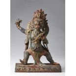 Arte Himalayana A wood and earthenware figure of Vajrapani Nepal, 17th century .
