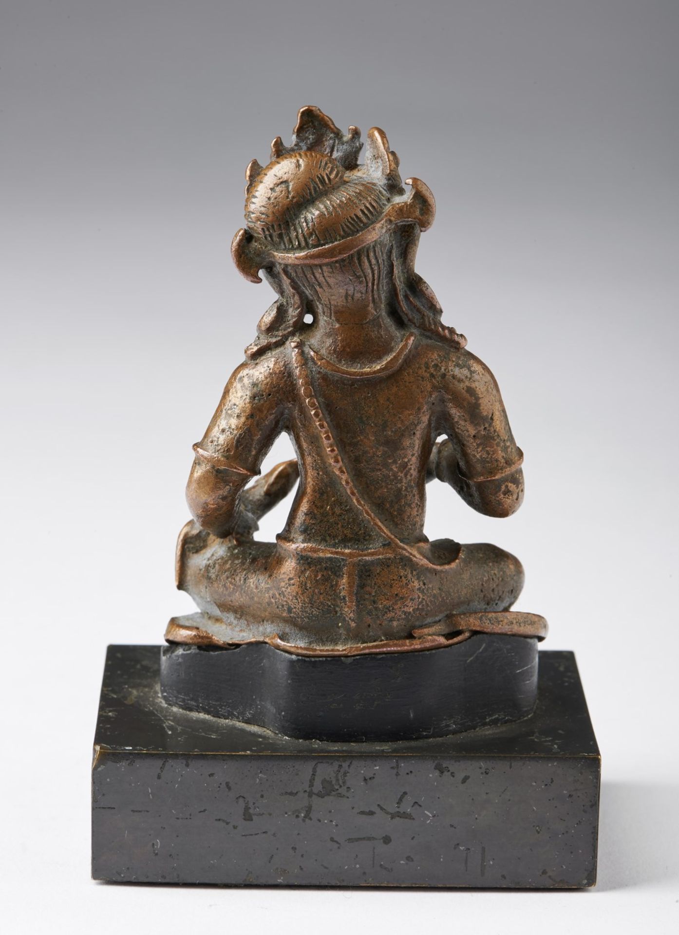 Arte Himalayana A copper figure of Jambhala Nepal, Malla period, 14th century . - Image 2 of 6