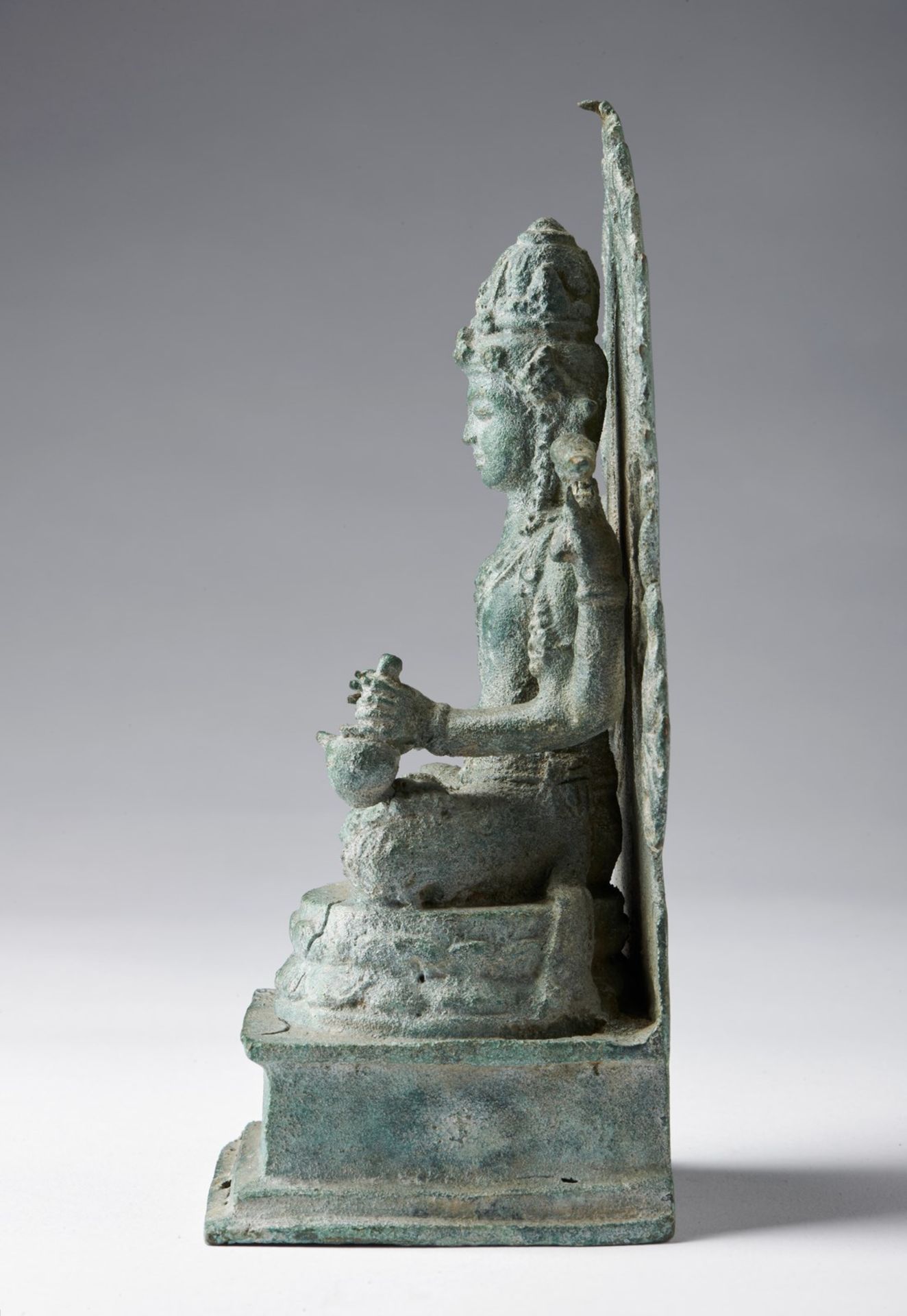 Arte Sud-Est Asiatico A bronze figure of Lord Shiva Indonesia, 10th century . - Bild 2 aus 5