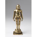 Arte Indiana A brass jaina standing figure India, Karnataka, 16th-17th century .
