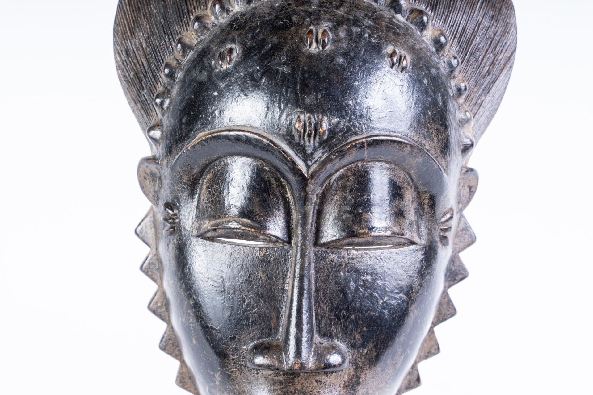 Arte africana Portrait mask, BauleIvory Coast. - Bild 2 aus 4