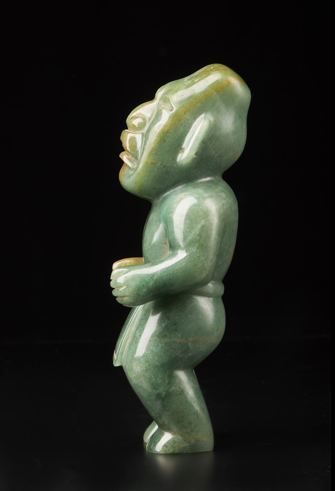 . A jade figure of a standing man Mexico, 19th century . - Image 3 of 5