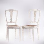 Arte Indiana A pair of Vizagapatam Anglo-Indian ivory veneered side chairs India, first quarter of