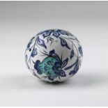 Arte Islamica An Iznik or later egg shaped pottery hanging ornament Ottoman Turkey, first half 16th