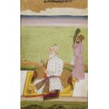 Arte Indiana A miniature painting portraying a elderly nobleman India, possibly Deccan, 18th-19th