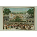 Arte Indiana A Company school style painting depicting the Independence day Celebration in DelhiInd