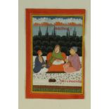 Arte Indiana A miniature depicting Gora Devi and two attendantsIndia, Kotah or Jaipur, dated 1852 (